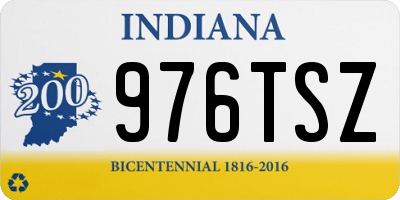 IN license plate 976TSZ