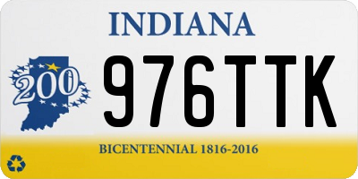 IN license plate 976TTK