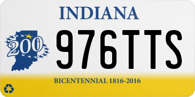 IN license plate 976TTS