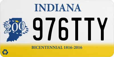 IN license plate 976TTY