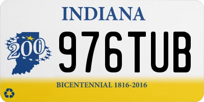 IN license plate 976TUB