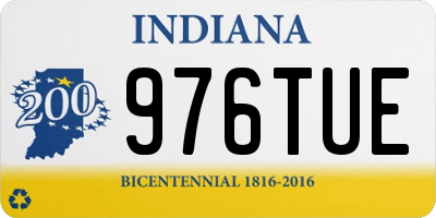 IN license plate 976TUE