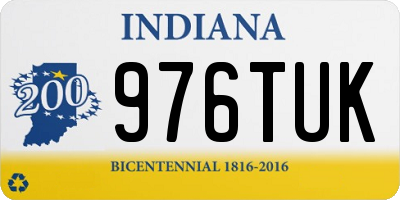 IN license plate 976TUK