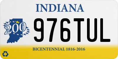 IN license plate 976TUL