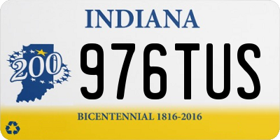 IN license plate 976TUS
