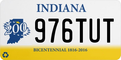 IN license plate 976TUT