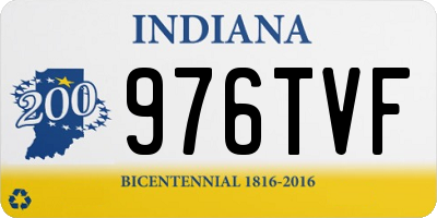 IN license plate 976TVF