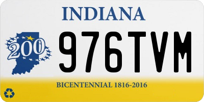IN license plate 976TVM