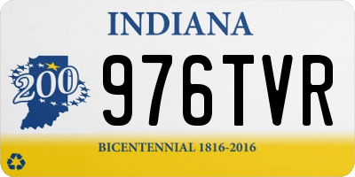 IN license plate 976TVR