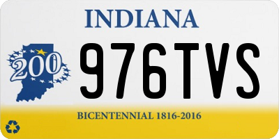 IN license plate 976TVS