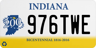 IN license plate 976TWE