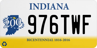 IN license plate 976TWF