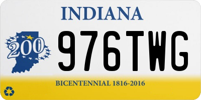 IN license plate 976TWG