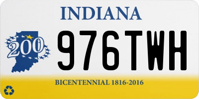 IN license plate 976TWH