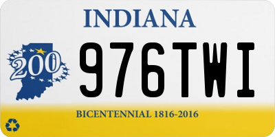 IN license plate 976TWI