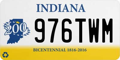 IN license plate 976TWM