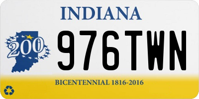 IN license plate 976TWN