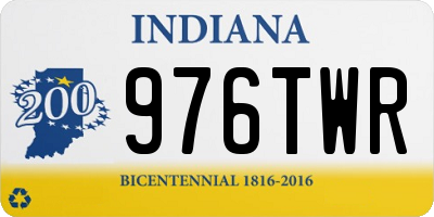 IN license plate 976TWR