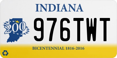 IN license plate 976TWT