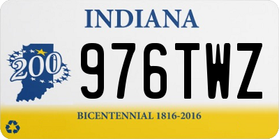 IN license plate 976TWZ
