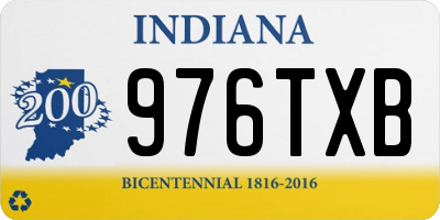 IN license plate 976TXB