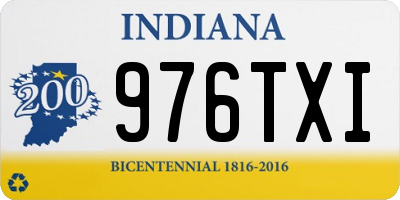 IN license plate 976TXI