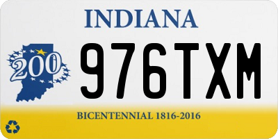 IN license plate 976TXM