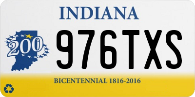 IN license plate 976TXS