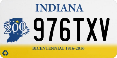 IN license plate 976TXV