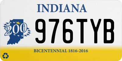 IN license plate 976TYB