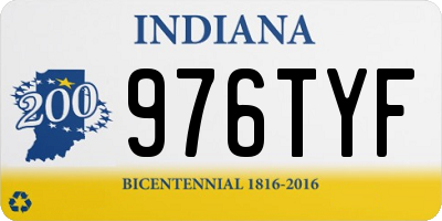 IN license plate 976TYF