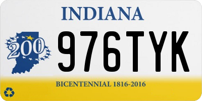 IN license plate 976TYK