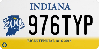 IN license plate 976TYP