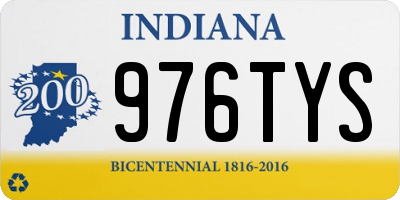 IN license plate 976TYS