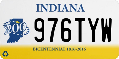 IN license plate 976TYW