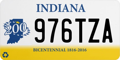 IN license plate 976TZA