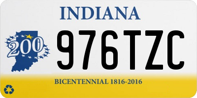 IN license plate 976TZC