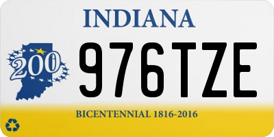 IN license plate 976TZE
