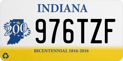 IN license plate 976TZF