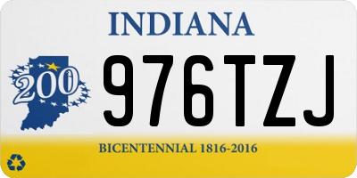 IN license plate 976TZJ