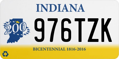IN license plate 976TZK