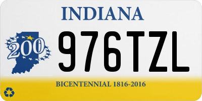 IN license plate 976TZL