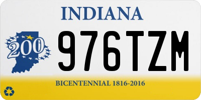 IN license plate 976TZM