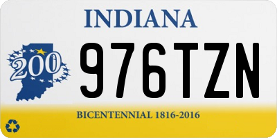 IN license plate 976TZN