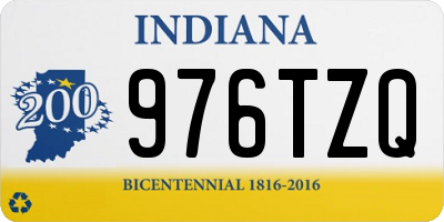 IN license plate 976TZQ