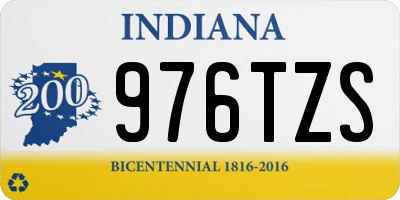 IN license plate 976TZS