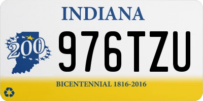 IN license plate 976TZU
