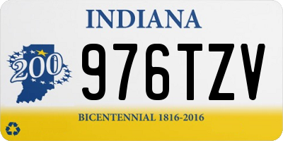 IN license plate 976TZV