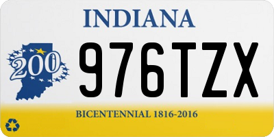 IN license plate 976TZX