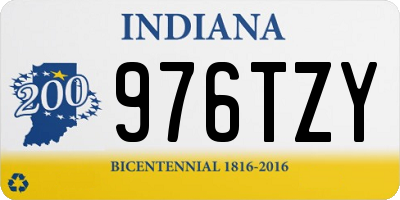 IN license plate 976TZY